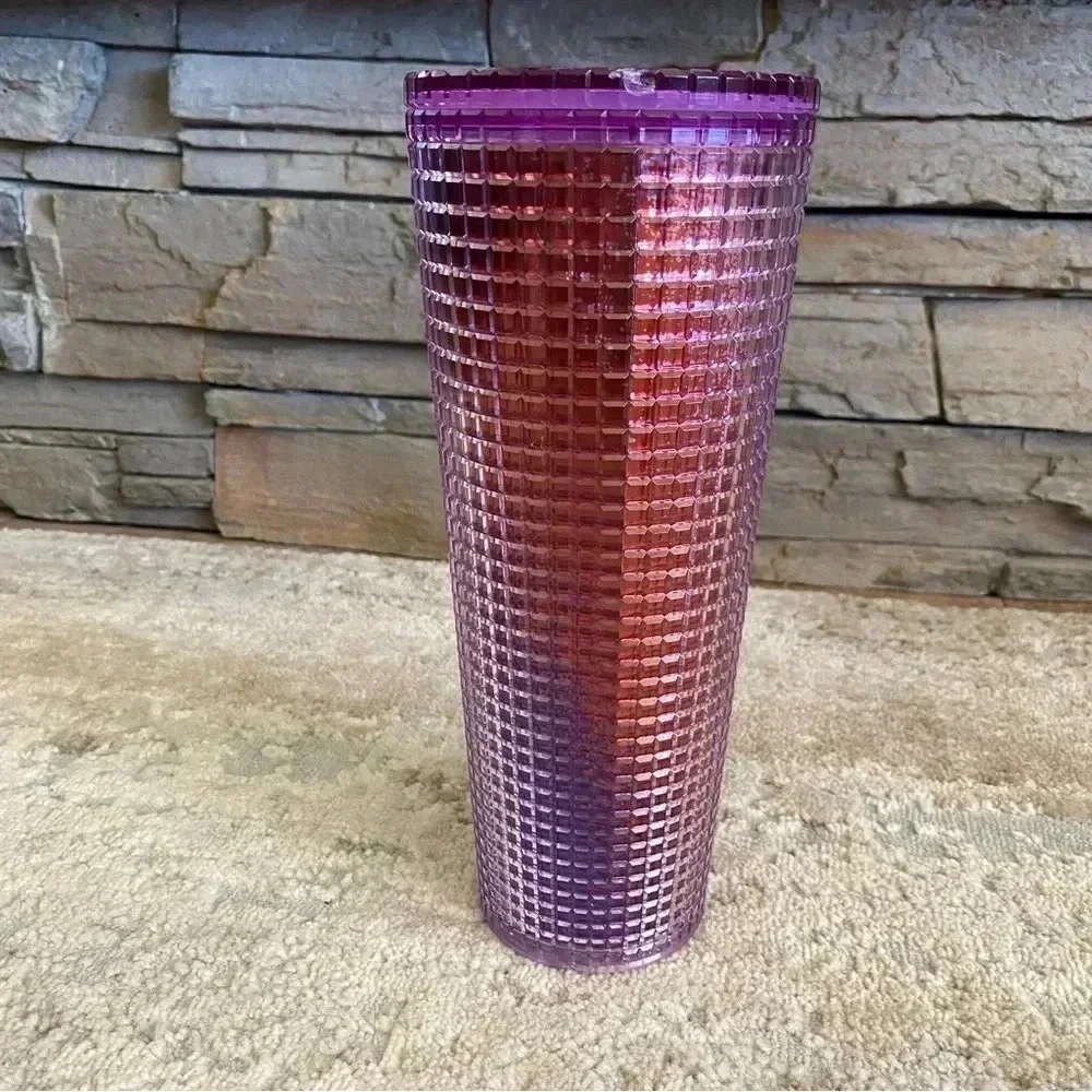 Starbucks 2021 Summer Pink Purple Gradient Tumbler Drink Cup 24oz